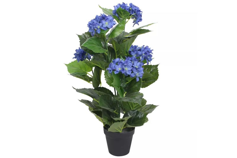 Kunstig Hortensia-Plante Med Potte 60 Cm Blå - Flerfarvet - Balkonblomster - Kunstige planter