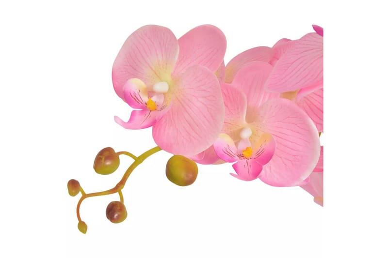 Kunstig Orkidéplante Med Urtepotte 75 Cm Pink - Flerfarvet - Balkonblomster - Kunstige planter