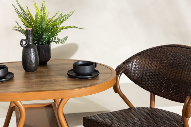 Abrantes Altangruppe 2-personers - Brun - Havemøbler - Balkon - Balkonmøbler - Altansæt