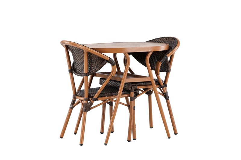 Abrantes Altangruppe 2-personers - Brun - Havemøbler - Balkon - Balkonmøbler - Altansæt