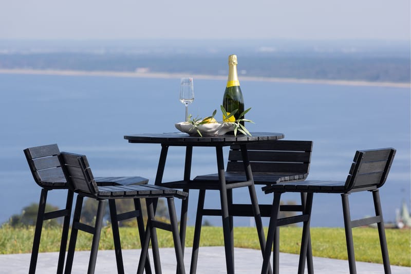 Mexico Altangruppe 4-personers - Sort - Havemøbler - Balkon - Balkonmøbler - Altansæt