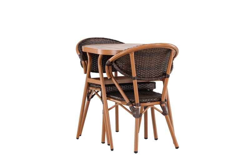 Abrantes Altangruppe 2-personers - Brun - Havemøbler - Balkon - Balkonmøbler - Altansæt