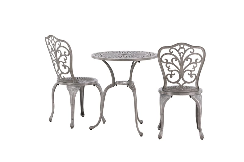 Nandin Altangruppe 2-personers - Sølv - Havemøbler - Balkon - Balkonmøbler - Altansæt