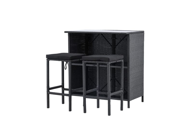 Knock Altangruppe 2-personers - Sort - Havemøbler - Balkon - Balkonmøbler - Altansæt