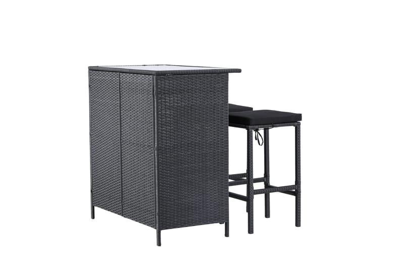 Knock Altangruppe 2-personers - Sort - Havemøbler - Balkon - Balkonmøbler - Altansæt