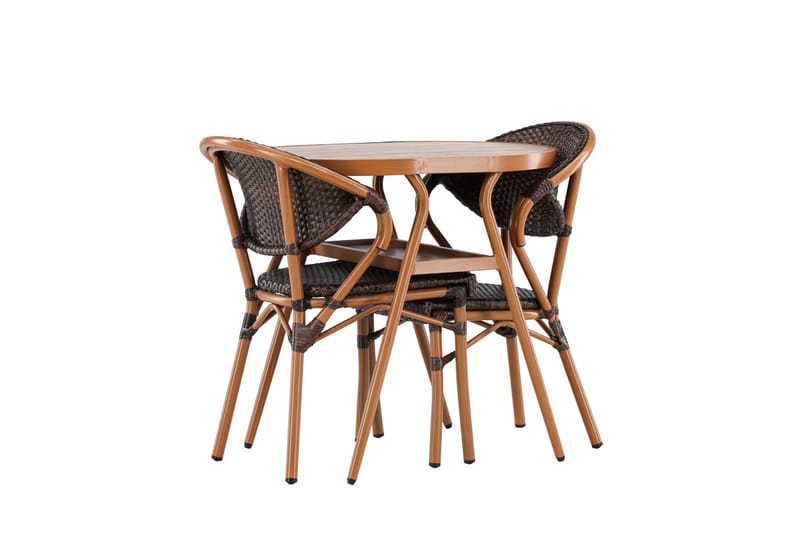 Abrantes Altangruppe 2-personers - Brun - Havemøbler - Balkon - Balkonmøbler - Altansæt