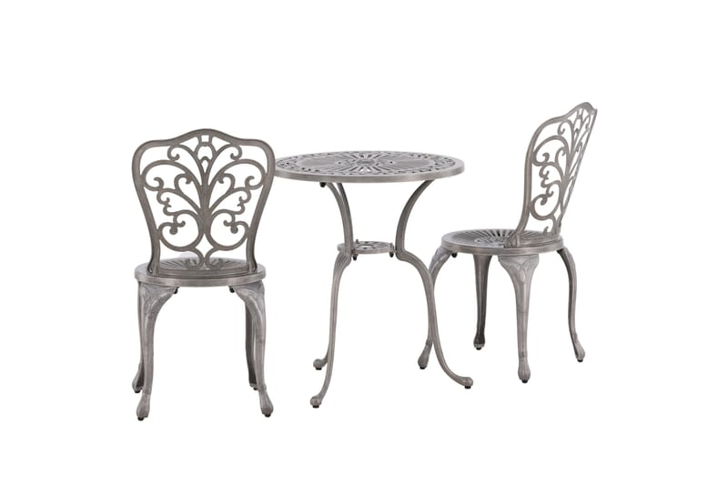 Nandin Altangruppe 2-personers - Sølv - Havemøbler - Balkon - Balkonmøbler - Altansæt