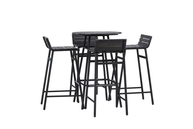 Mexico Altangruppe 4-personers - Sort - Havemøbler - Balkon - Balkonmøbler - Altansæt