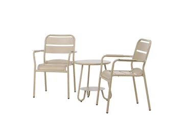 Faro Altangruppe 2-personers - Beige - Havemøbler - Balkon - Balkonmøbler - Altansæt