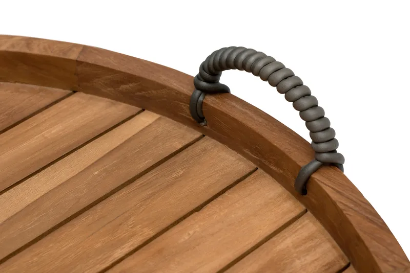 Hillerstorp Himmelsnäs rundt sidebord bakke – udendørsbord og aflastningsbord udendørs 60 cm træ - Brun - Havemøbler - Balkon - Balkonmøbler - Altanborde