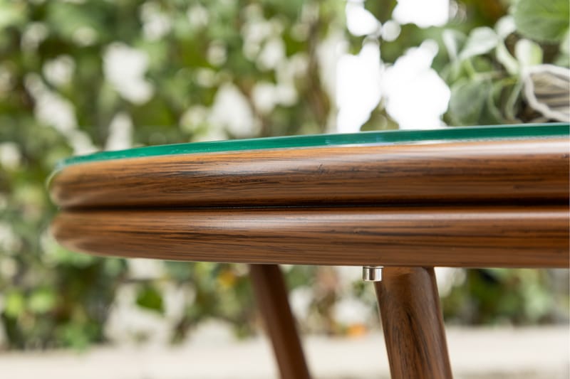 Loures Cafébord 70 cm - Brun - Havemøbler - Balkon - Balkonmøbler - Altanborde