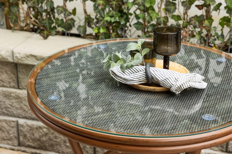 Loures Cafébord 70 cm - Brun - Havemøbler - Balkon - Balkonmøbler - Altanborde