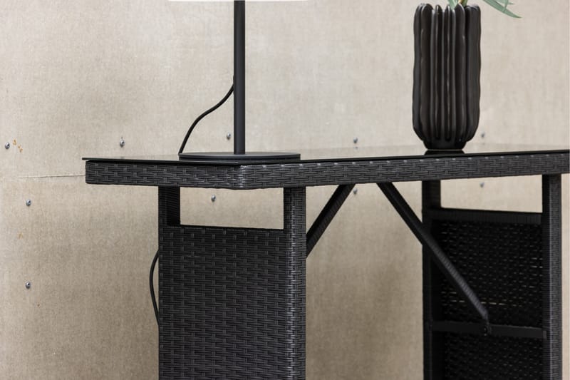 Padova Sidebord 40x120 cm - Sort - Havemøbler - Balkon - Balkonmøbler - Altanborde