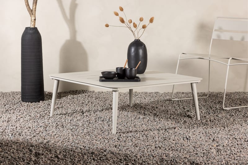 Lina Sofabord 90x90 cm - Beige - Havemøbler - Balkon - Balkonmøbler - Altanborde