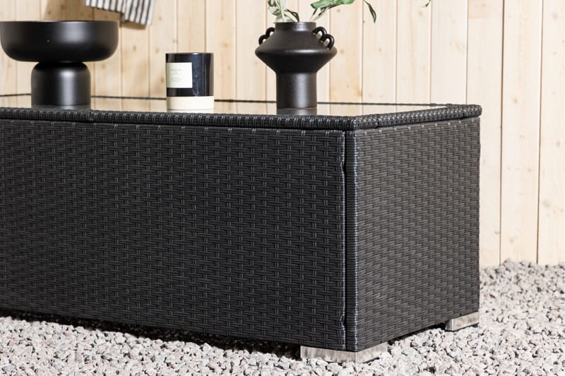 London Sofabord 50x120 cm - Sort - Havemøbler - Balkon - Balkonmøbler - Altanborde