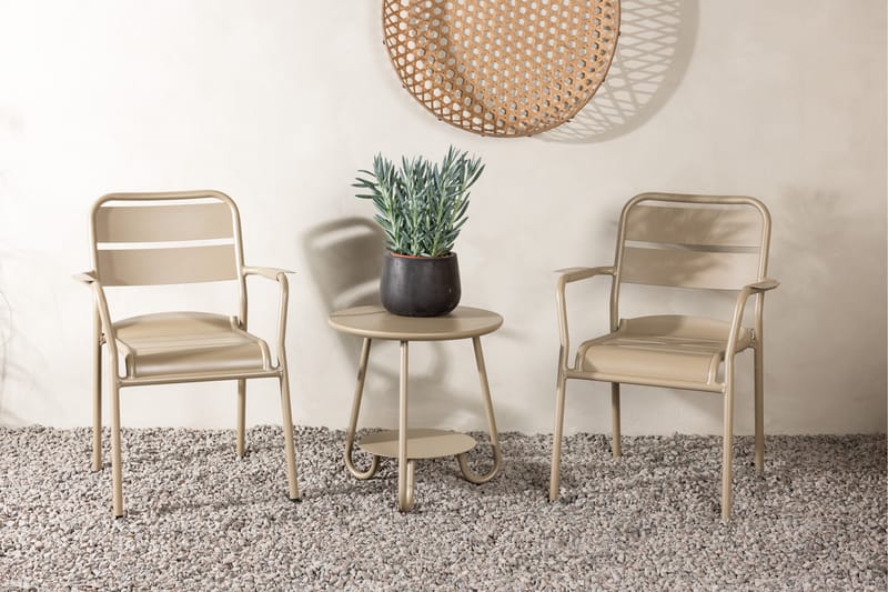 Faro Altangruppe 2-personers - Beige - Havemøbler - Balkon - Balkonmøbler - Altansæt