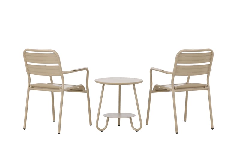 Faro Altangruppe 2-personers - Beige - Havemøbler - Balkon - Balkonmøbler - Altansæt
