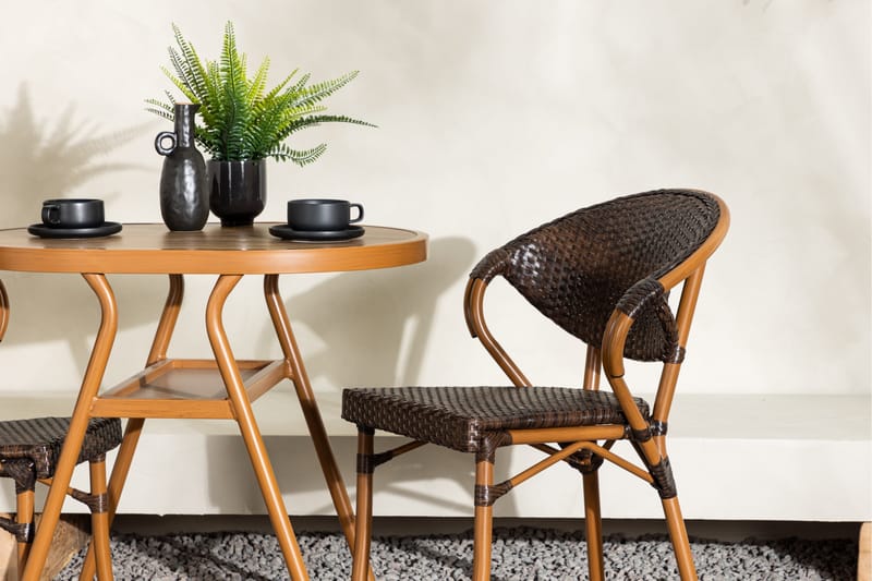 Abrantes Altangruppe 2-personers - Brun - Havemøbler - Balkon - Balkonmøbler - Altansæt