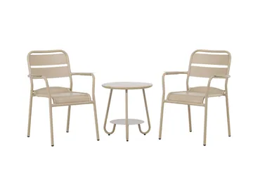 Faro Altangruppe 2-personers - Beige - Havemøbler - Balkon - Balkonmøbler - Altansæt