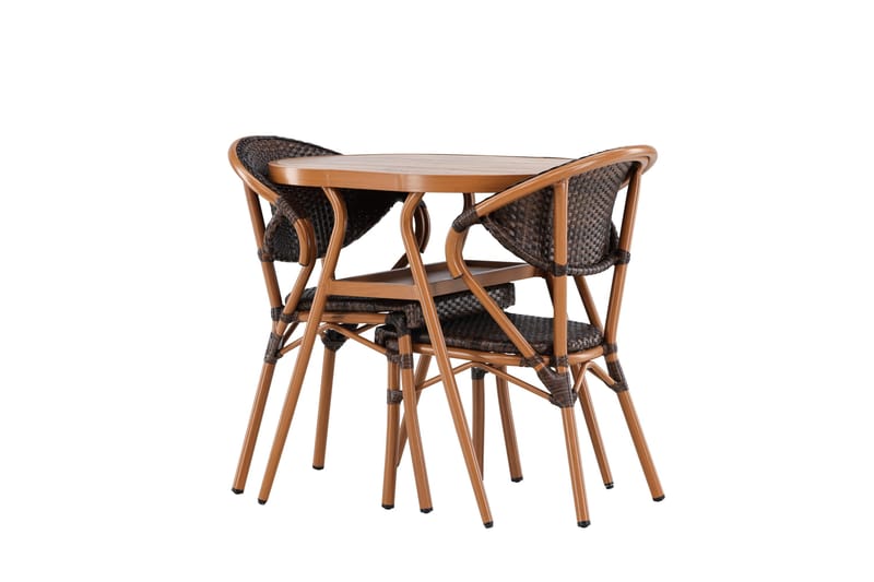 Abrantes Altangruppe 2-personers - Brun - Havemøbler - Balkon - Balkonmøbler - Altansæt