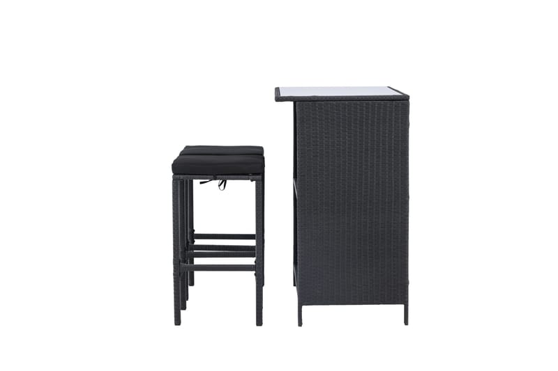 Knock Altangruppe 2-personers - Sort - Havemøbler - Balkon - Balkonmøbler - Altansæt