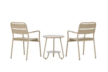 Faro Altangruppe 2-personers - Beige - Havemøbler - Balkon - Balkonmøbler - Altansæt