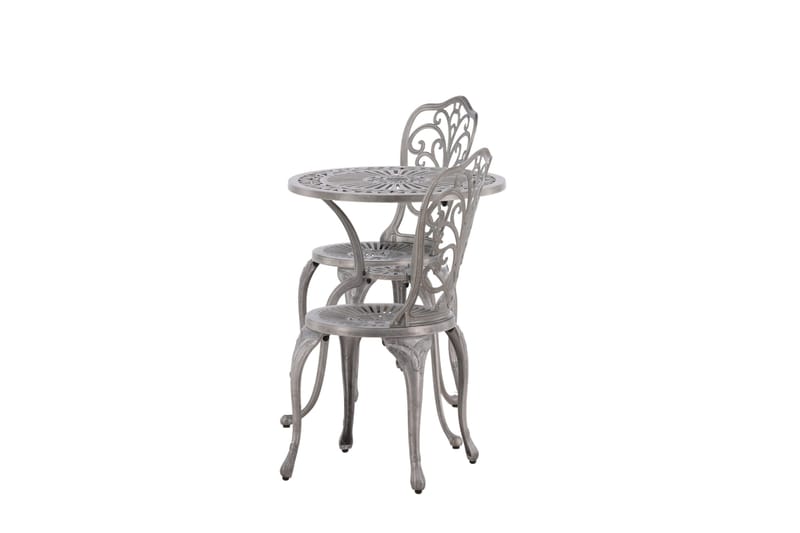 Nandin Altangruppe 2-personers - Sølv - Havemøbler - Balkon - Balkonmøbler - Altansæt