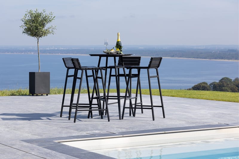 Mexico Altangruppe 4-personers - Sort - Havemøbler - Balkon - Balkonmøbler - Altansæt