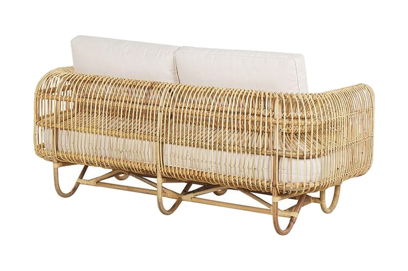 Dolcedo 2-Pers. Sofa - Rattan/Beige - Havemøbler - Balkon - Balkonmøbler - Altanbænke