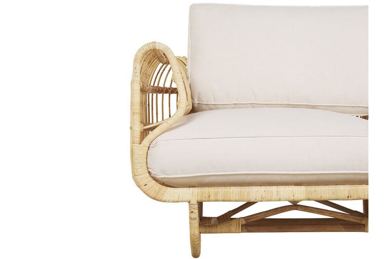 Dolcedo 2-Pers. Sofa - Rattan/Beige - Havemøbler - Balkon - Balkonmøbler - Altanbænke