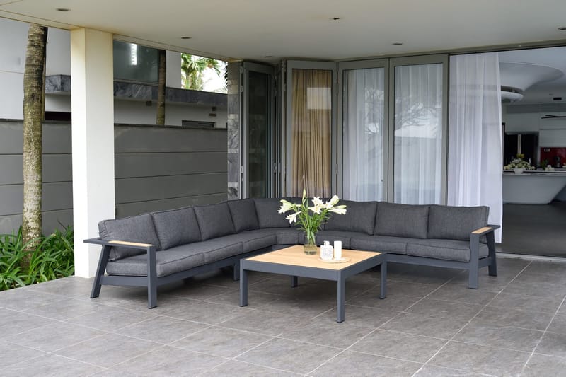 Palau 2-Pers Sofa Venstre - Grå - Havemøbler - Balkon - Balkonmøbler - Altanbænke