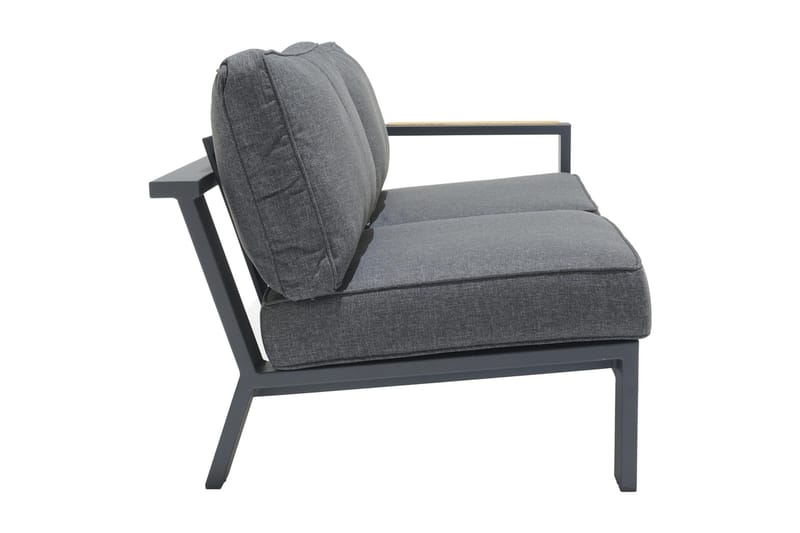 Palau 2-Pers Sofa Venstre - Grå - Havemøbler - Balkon - Balkonmøbler - Altanbænke