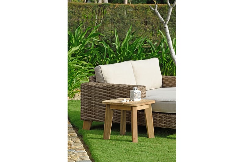 Barbados Cafébord 50 cm - Træ/Natur - Havemøbler - Balkon - Balkonmøbler - Altanborde