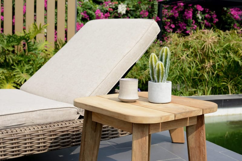Barbados Cafébord 50 cm - Træ/Natur - Havemøbler - Balkon - Balkonmøbler - Altanborde