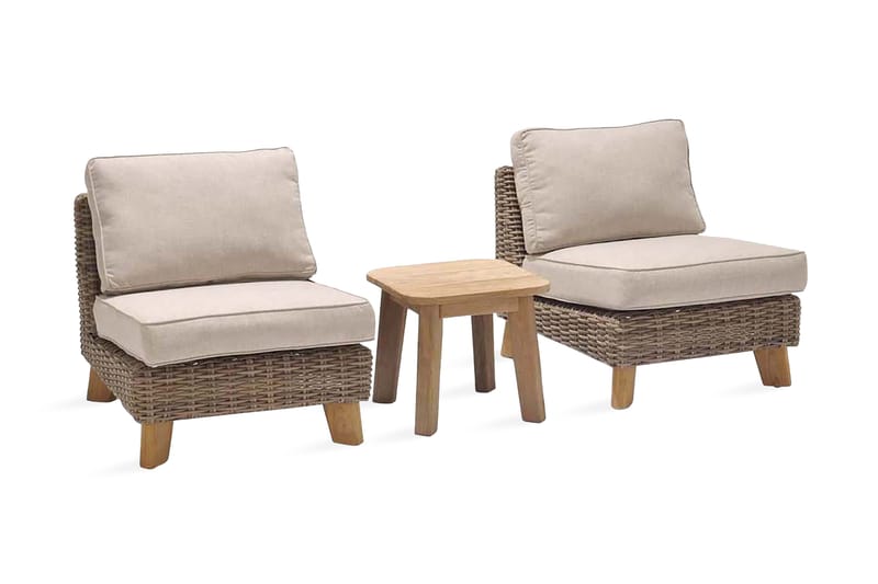 Barbados Cafébord 50 cm - Træ/Natur - Havemøbler - Balkon - Balkonmøbler - Altanborde