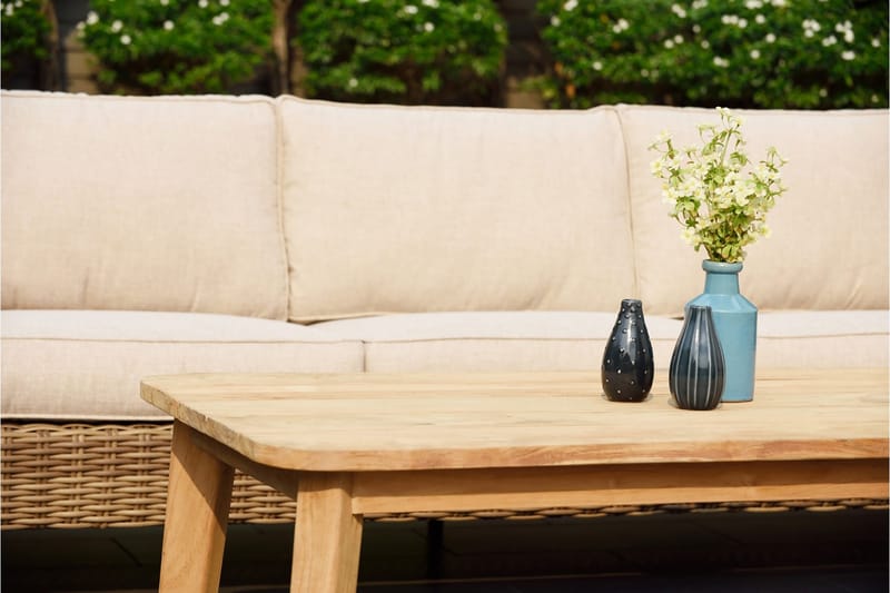 Barbados Cafébord 80 cm - Træ/Natur - Havemøbler - Balkon - Balkonmøbler - Altanborde