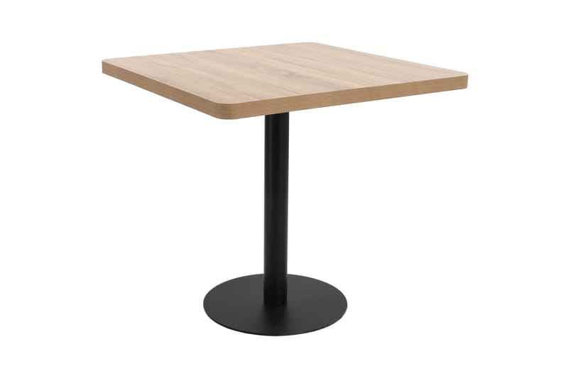 Bistrobord 80x80 cm Mdf Lysebrun - Brun - Cafebord - Altanborde