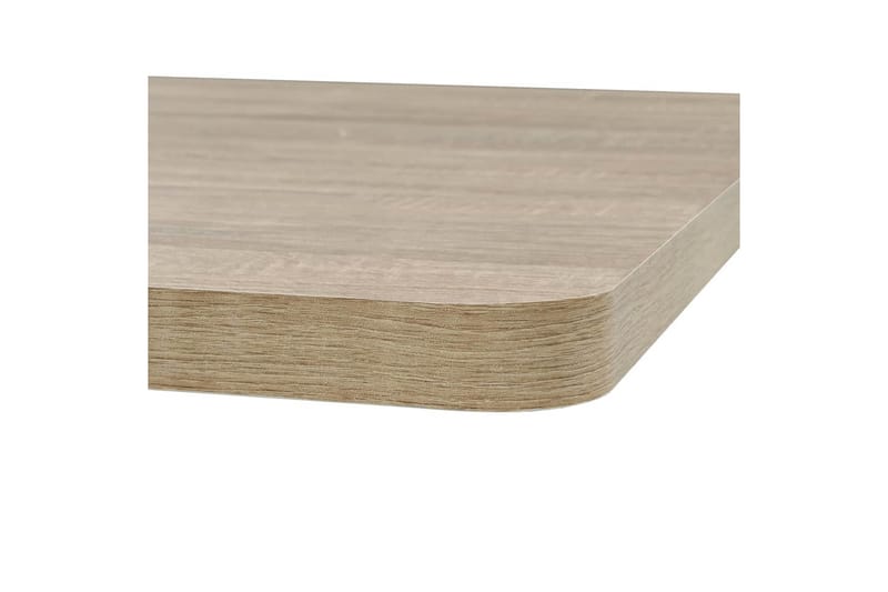 Bistrobord Mdf Og Stål Firkantet 80 X 80 X 75 Cm Eges - Beige - Havemøbler - Balkon - Balkonmøbler - Altanborde