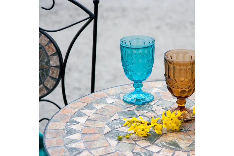 Bord MOSAIC D60xH70cm MOSAIC top: Mørkegrå/ brun - Havemøbler - Balkon - Balkonmøbler - Altanborde