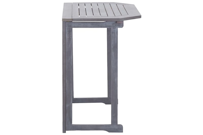 Foldbart Altanbord 120 X 70 X 74 cm Massivt Akacietræ - Grå - Havemøbler - Balkon - Balkonmøbler - Altanborde