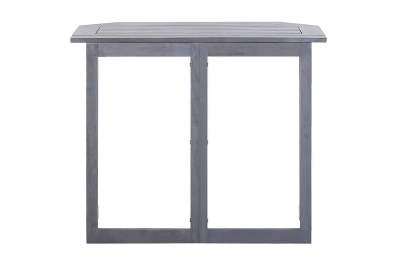 Foldbart Altanbord 120 X 70 X 74 cm Massivt Akacietræ - Grå - Havemøbler - Balkon - Balkonmøbler - Altanborde