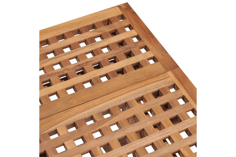 foldbart havebord 50x50x50 cm massivt teaktræ - Brun - Havemøbler - Balkon - Balkonmøbler - Altanborde