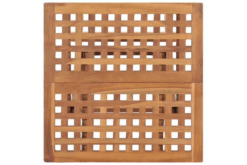 foldbart havebord 50x50x50 cm massivt teaktræ - Brun - Havemøbler - Balkon - Balkonmøbler - Altanborde