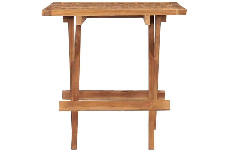 foldbart havebord 50x50x50 cm massivt teaktræ - Brun - Havemøbler - Balkon - Balkonmøbler - Altanborde