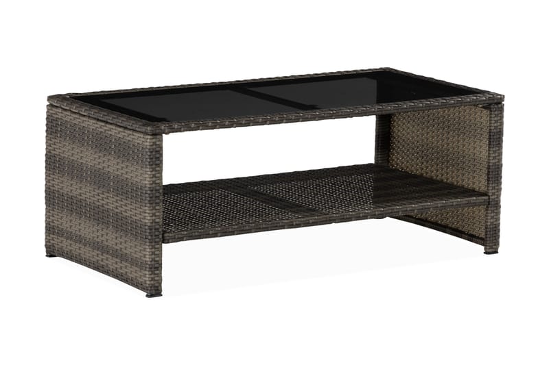 Wisconsin Bord 110 cm Polyrattan/Grå/Brun - Havemøbler - Balkon - Balkonmøbler - Altanborde