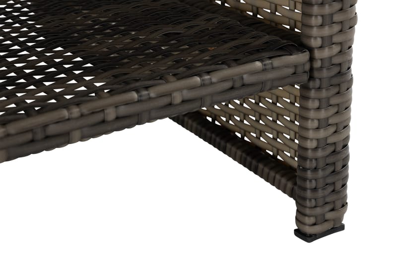 Wisconsin Bord 110 cm Polyrattan/Grå/Brun - Havemøbler - Balkon - Balkonmøbler - Altanborde