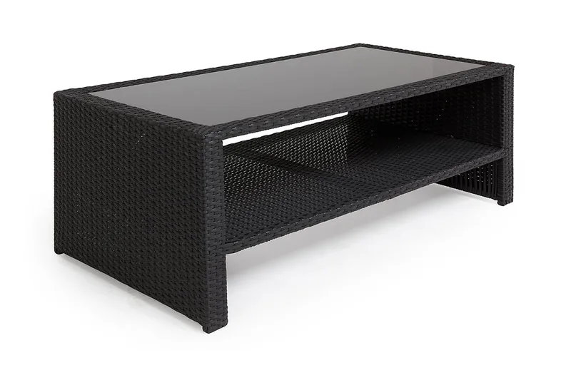 Wisconsin Bord 110 cm Polyrattan/Sort - Hillerstorp - Havemøbler - Balkon - Balkonmøbler - Altanborde