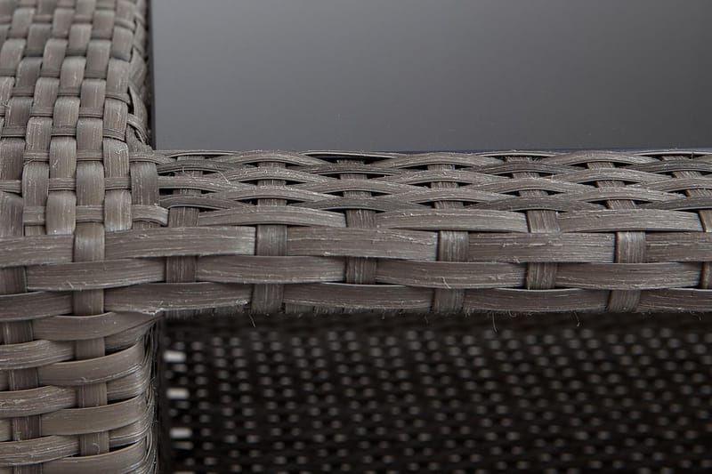 Wisconsin Bord 110 cm Polyrattan/Grå/Brun - Hillerstorp - Havemøbler - Balkon - Balkonmøbler - Altanborde