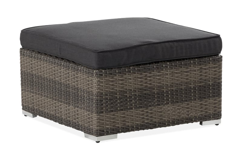 Wisconsin Chaiselong/Bord Polyrattan/Grå/Brun - Havemøbler - Balkon - Balkonmøbler - Altanborde