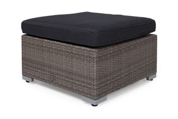 Wisconsin Chaiselong/Bord Polyrattan/Grå/Brun - Hillerstorp - Havemøbler - Balkon - Balkonmøbler - Altanborde
